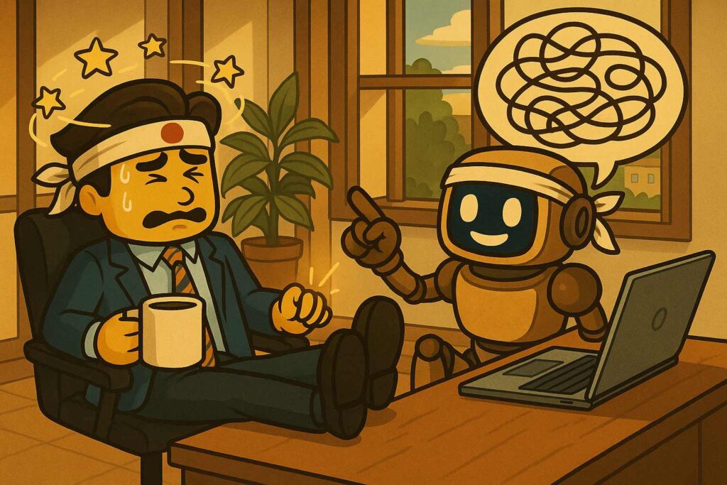 朝のAIとのやり取り。投資の相談をしています。AIが難しいことをいうため、混乱しています。